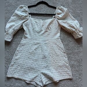 NASTYGAL seersucker romper